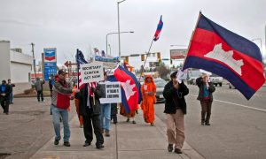Seattlelites protest against Cambodia-Thailand war
