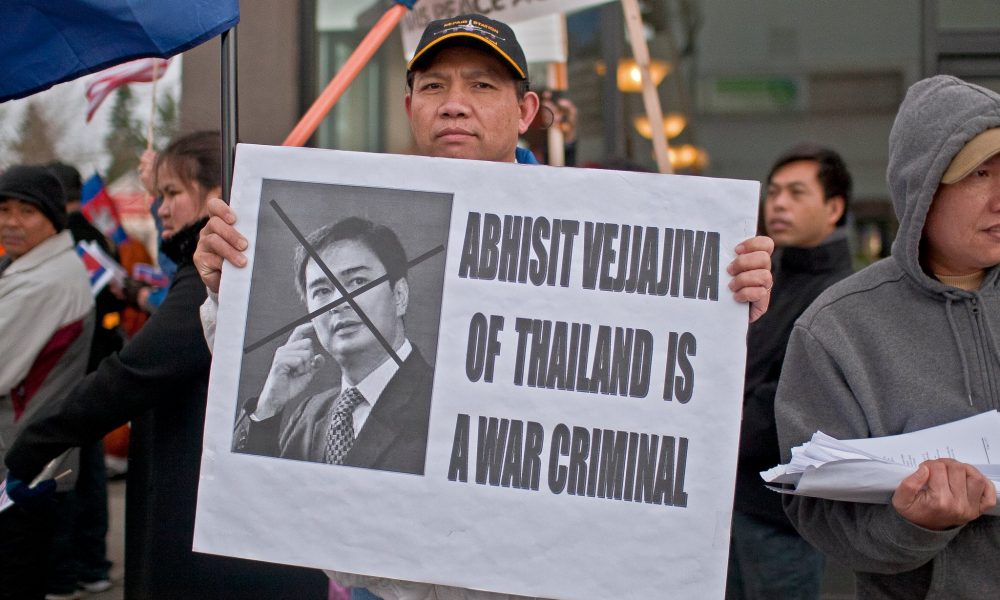 Seattlelites protest against Cambodia-Thailand war