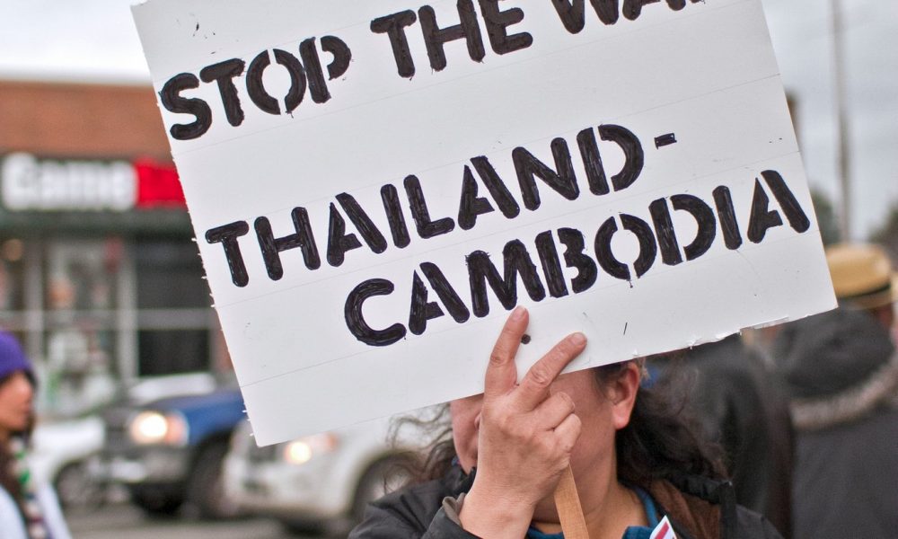 Seattlelites protest against Cambodia-Thailand war