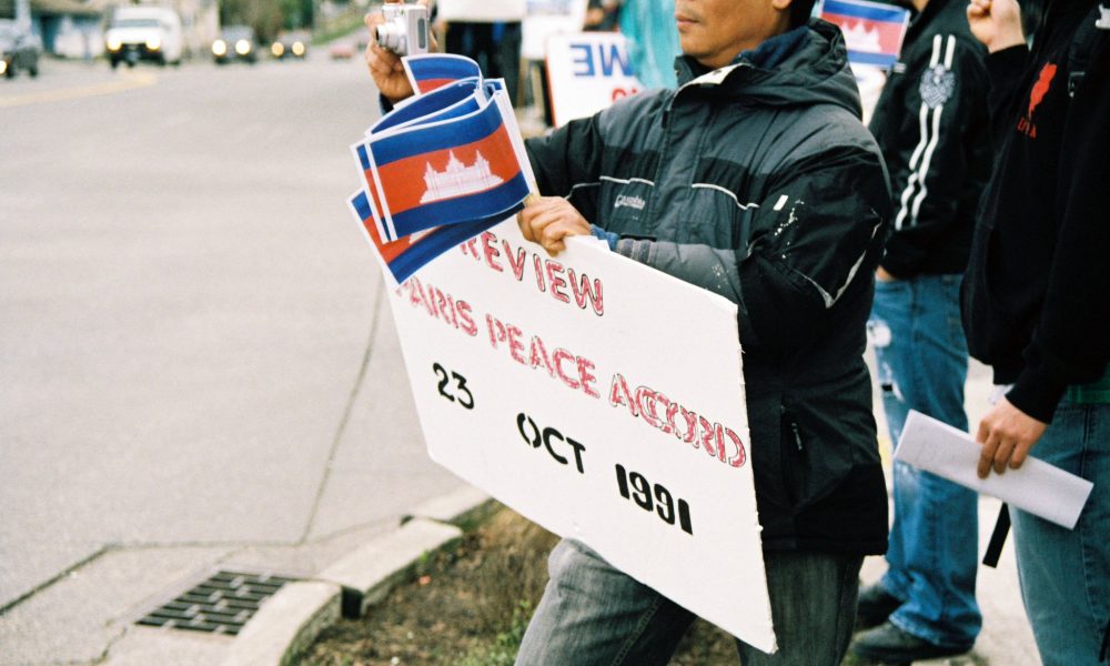 Seattlelites protest against Cambodia-Thailand war